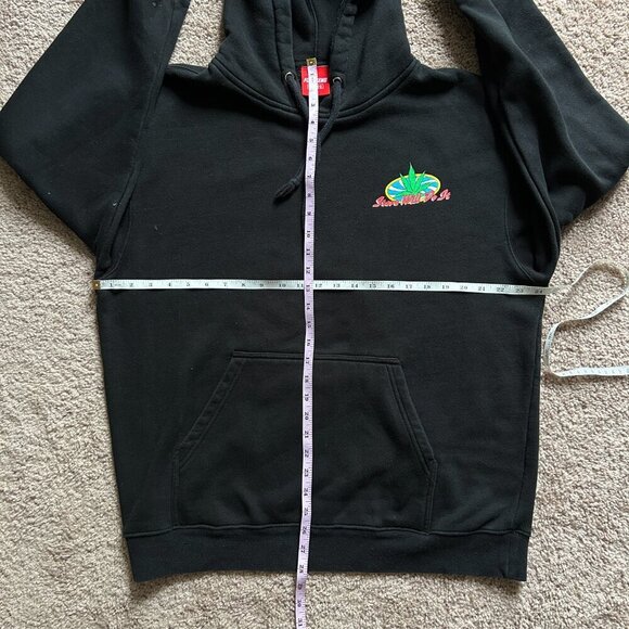 Full Send Steve Will Do It Weed Black Hoodie Size XL - Picture 10 of 11